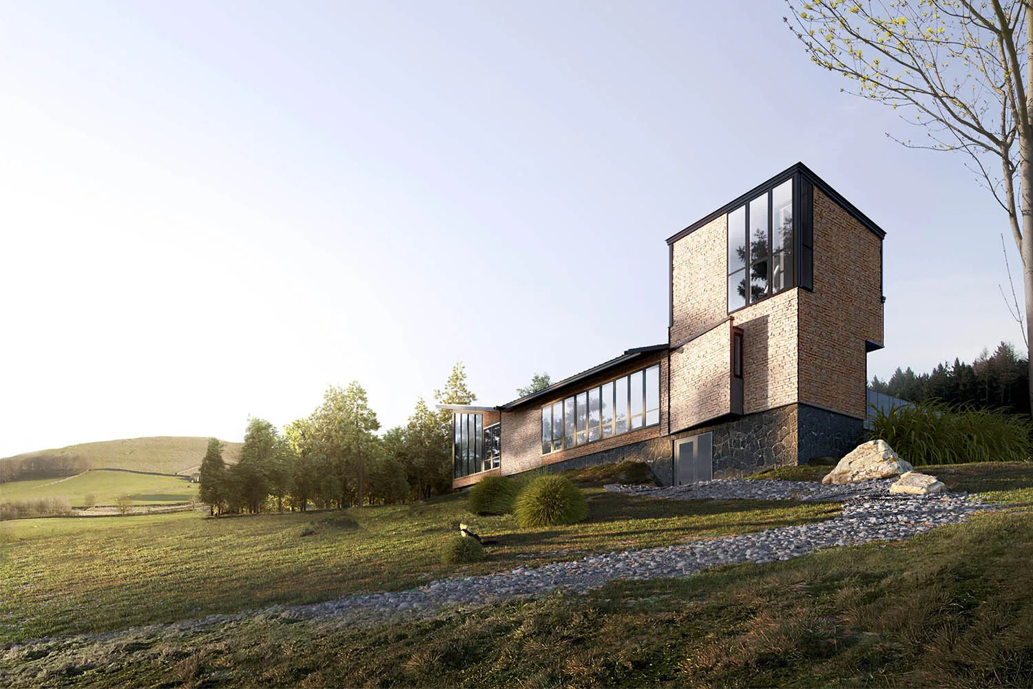 School final career project architectural render