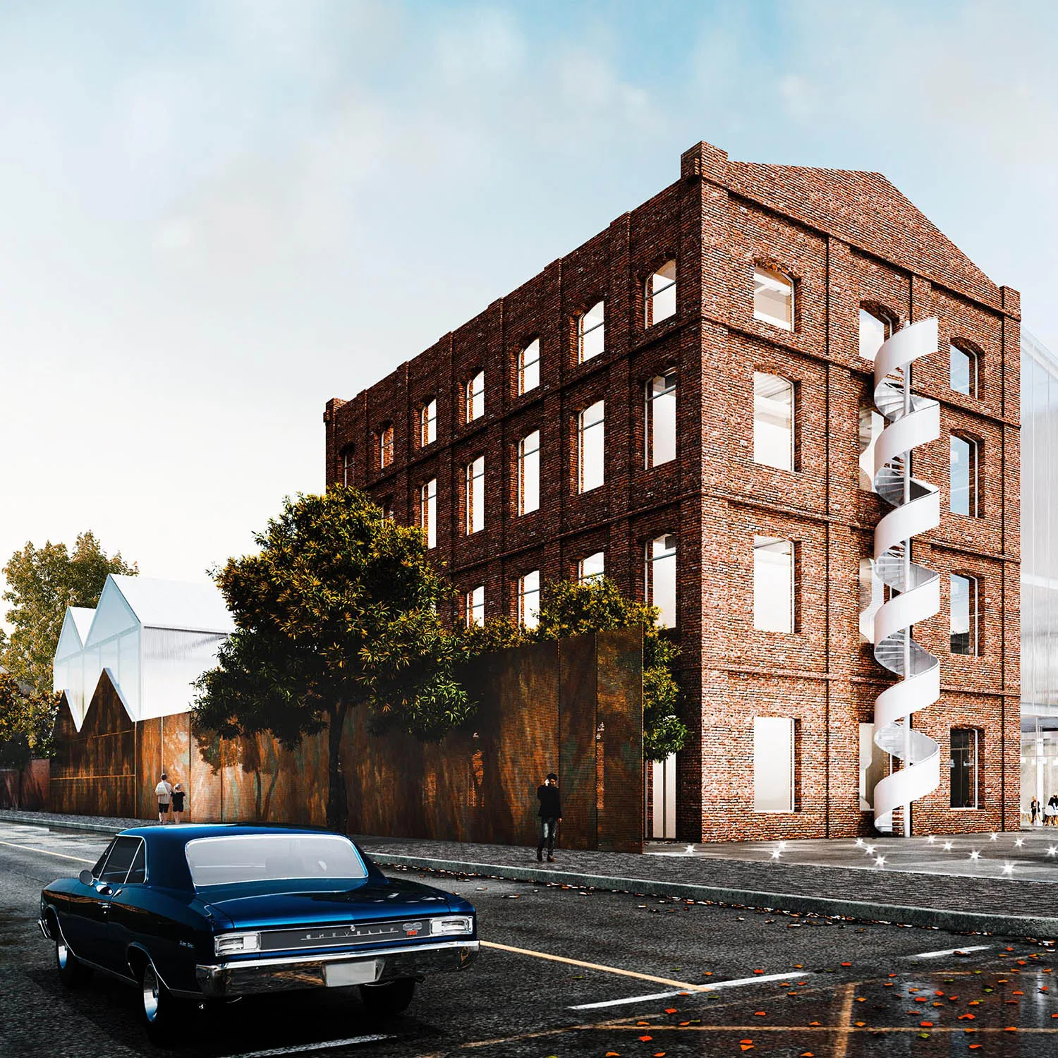 Observatory exterior architectural render
