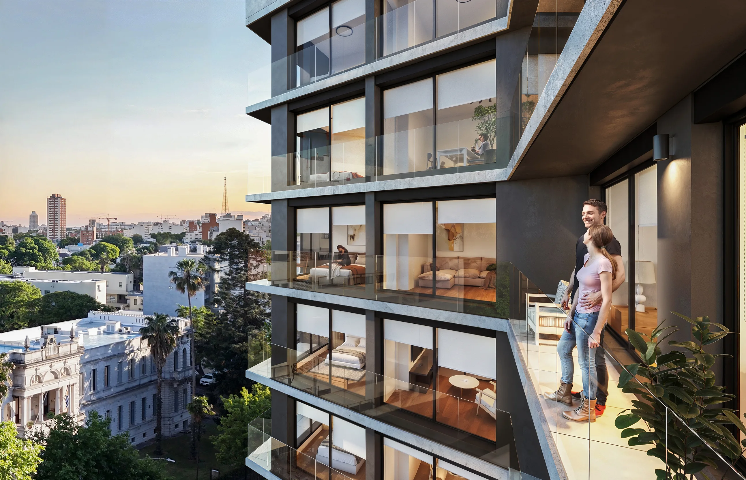 KIU 8 de Octubre — vista aérea desde balcón — Imabox