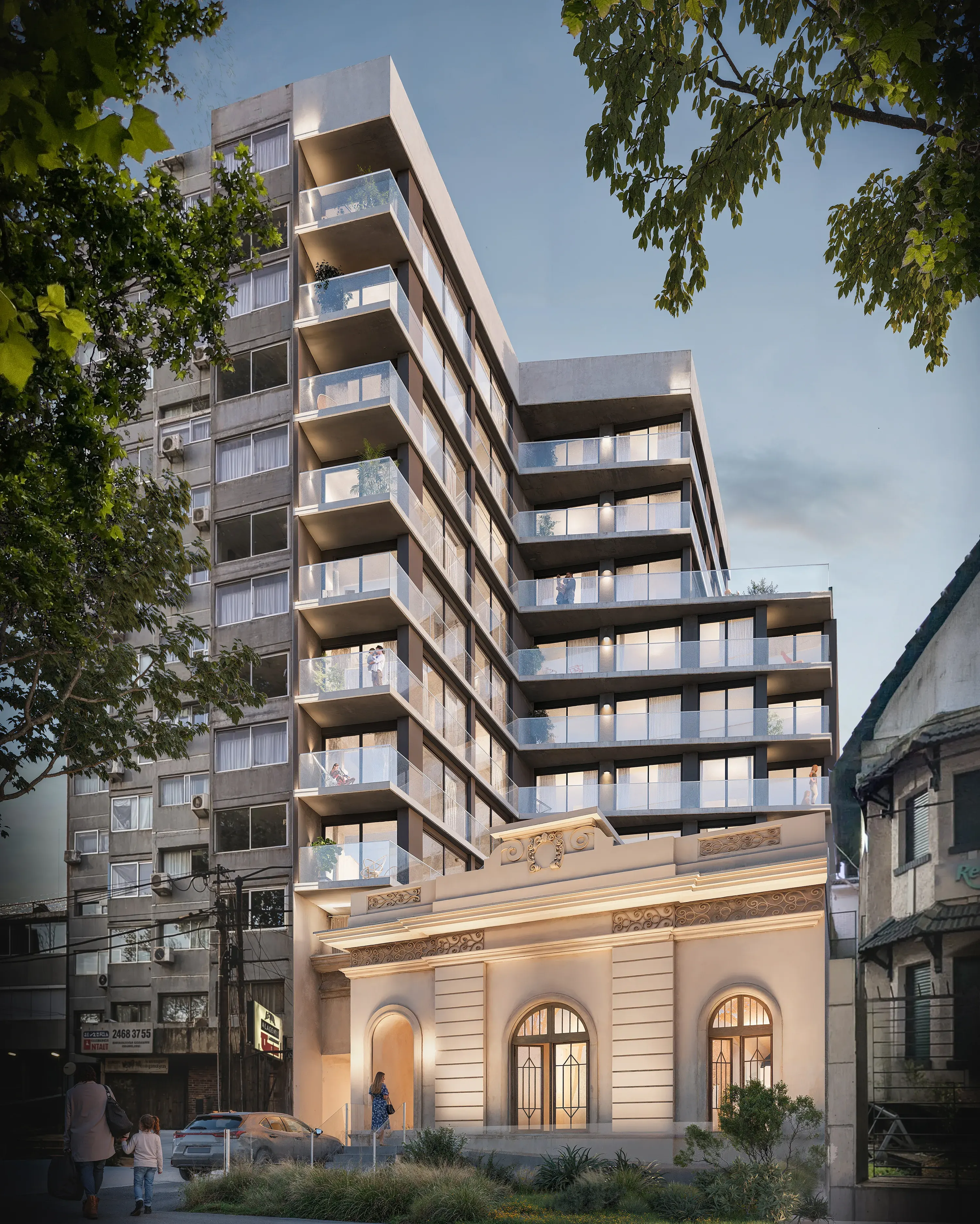 KIU 8 de Octubre — fachada principal render — Imabox